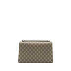 Gucci dionysus shoulder bag GG supreme canvas / suede leather beige SHW