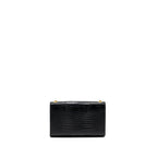 Saint Laurent Kate bag Tassel croc-embossed black GHW