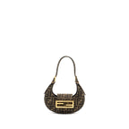 FENDI Mini cookie bag FF Fabric jacquard GHW