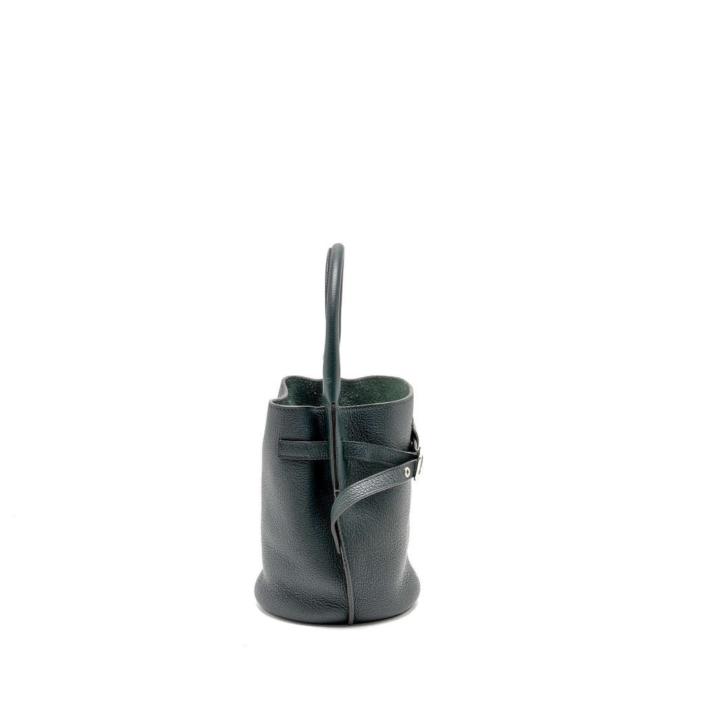 Celine Nano Bucket Big Bag Grained Calfskin Dark Green