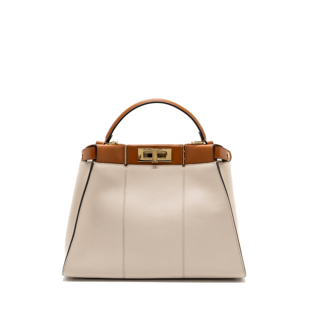 Fendi Medium Peekaboo Bag Calfskin Multicolour GHW