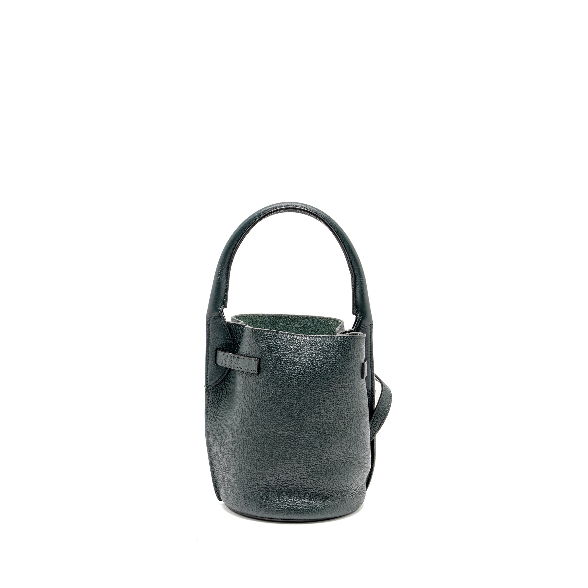 Celine Nano Bucket Big Bag Grained Calfskin Dark Green