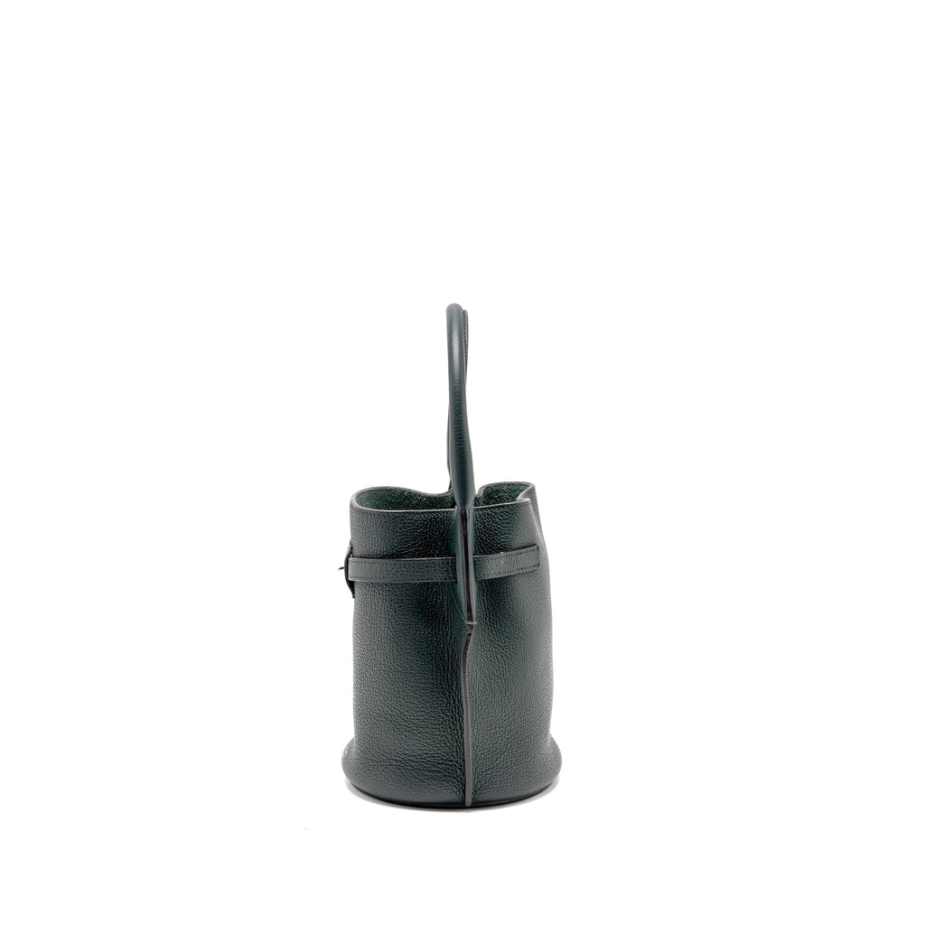 Celine Nano Bucket Big Bag Grained Calfskin Dark Green