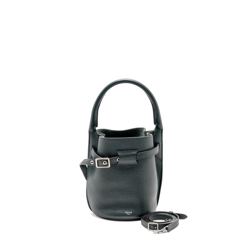 Celine Nano Bucket Big Bag Grained Calfskin Dark Green