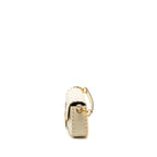 Fendi Vitello King Metal Stitch Baguette Lambskin White GHW