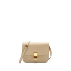Celine medium classic box bag goatskin beige