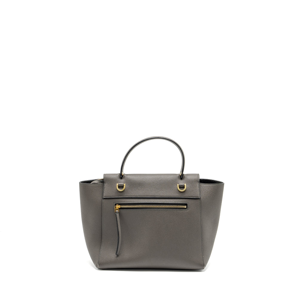 Celine Micro Belt Bag Grained Calfskin Grey