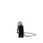 Gucci Dionysus Shoulder Bag GG Supreme Canvas Black/Brown Ruthenium Silver Hardware