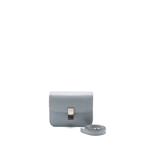 Celine Teen Classic Bag Box Calfskin Light Grey