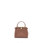 Fendi Mini Peekaboo Star Crystal Lambskin Dark Pink GHW