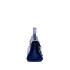 Saint Laurent/YSL Muse Two Tote Bag Calfskin Blue GHW