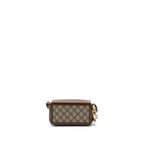 GUCCI MINI CROSSBODY BOX BAG INTERLOCKING GG Supreme CANVAS / LEATHER GHW