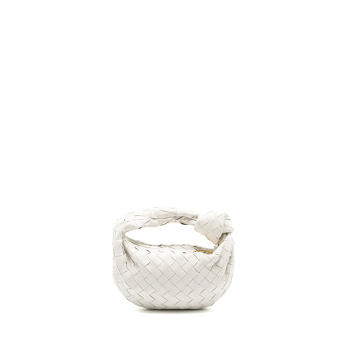 Bottega Veneta Mini Jodie lambskin white GHW