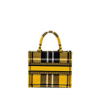 Dior small book tote canvas yellow / black