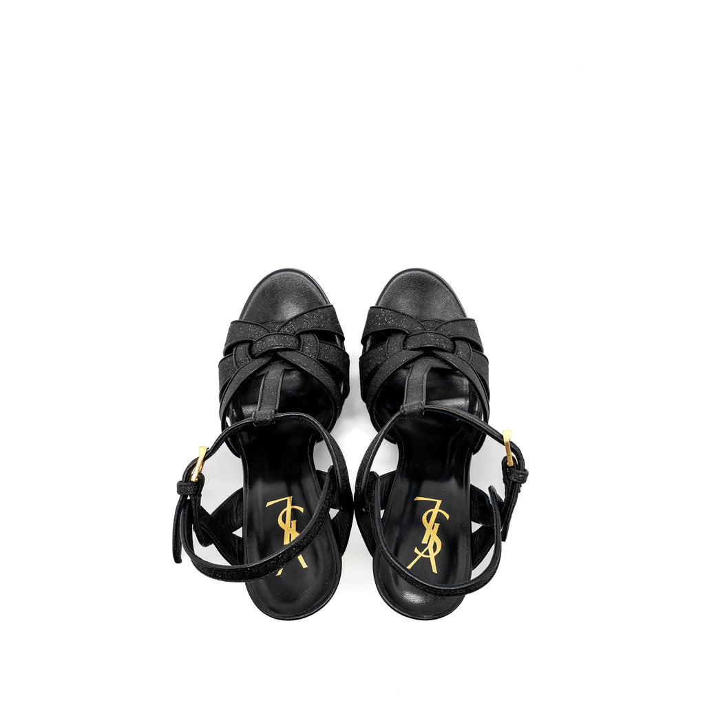 Saint Laurent Size 38 Tribute Platform Sandals Black