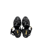 Saint Laurent Size 38 Tribute Platform Sandals Black