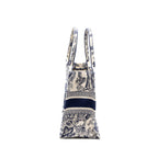 Dior Medium Book Tote Blue Toile de Jouy Embroidery