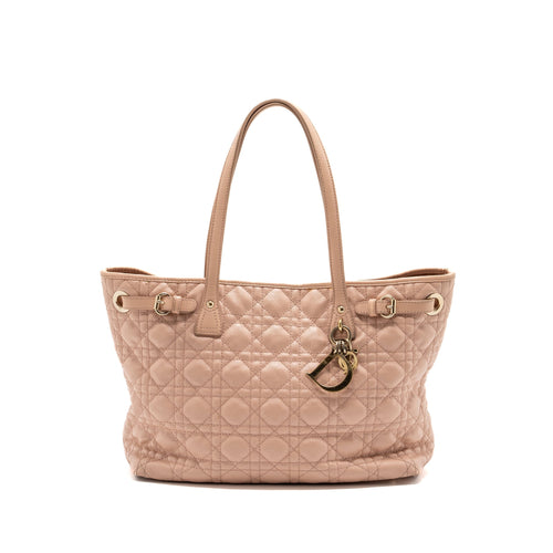 Dior small shopping tote bag light pink GHW