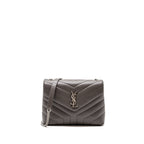 Saint Laurent/YSL Small Lou Lou Bag Calfskin Dark Grey SHW