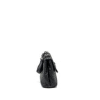 Bottega Veneta Single Chain Flap Bag Leather Black with Black Hardware