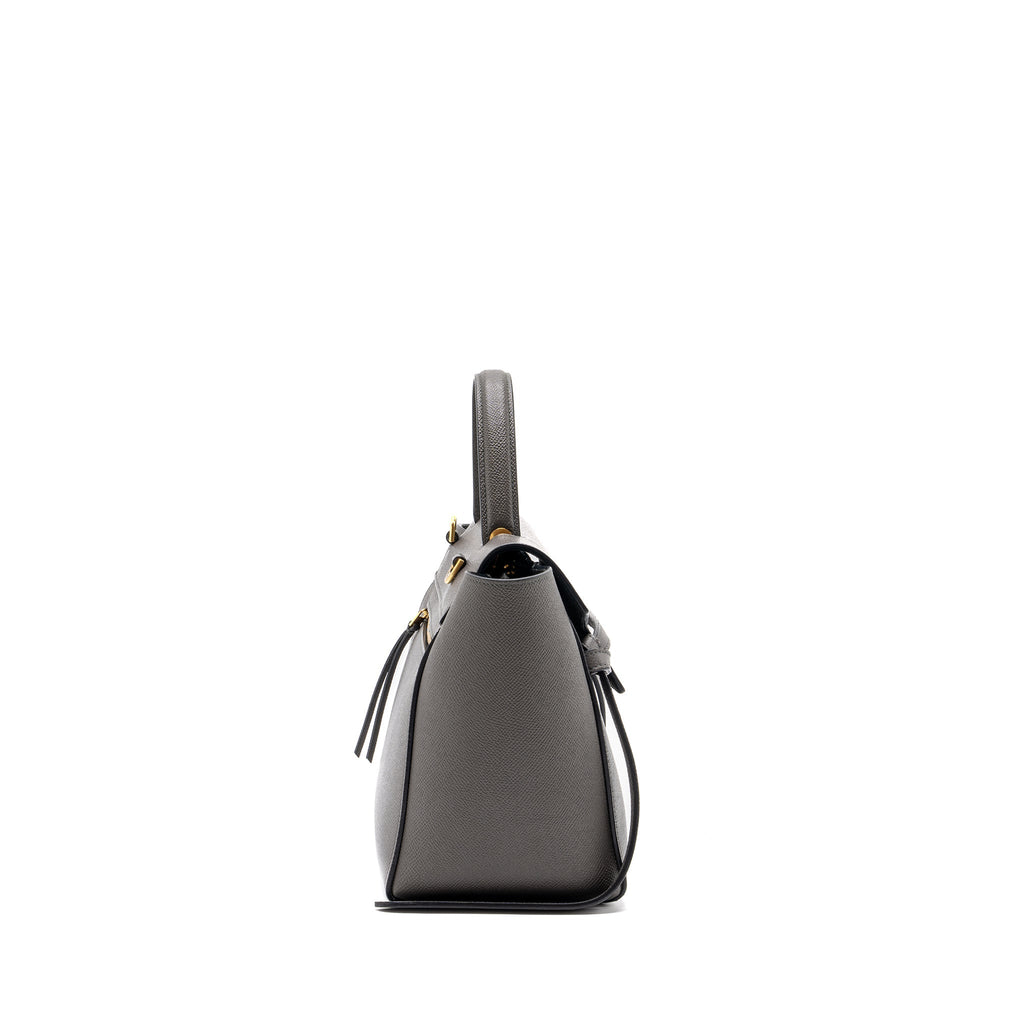 Celine Micro Belt Bag Grained Calfskin Grey