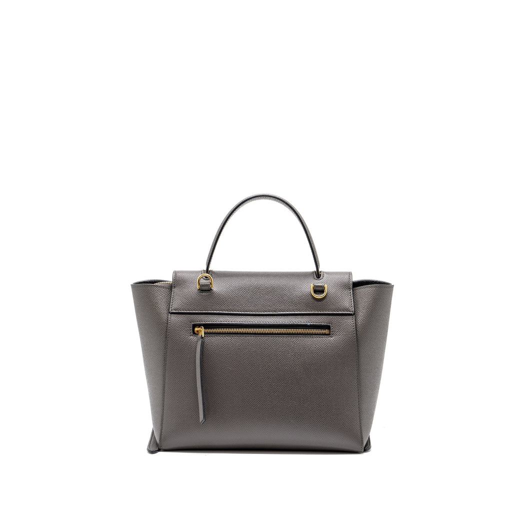 Celine Micro Belt Bag Grained Calfskin Grey