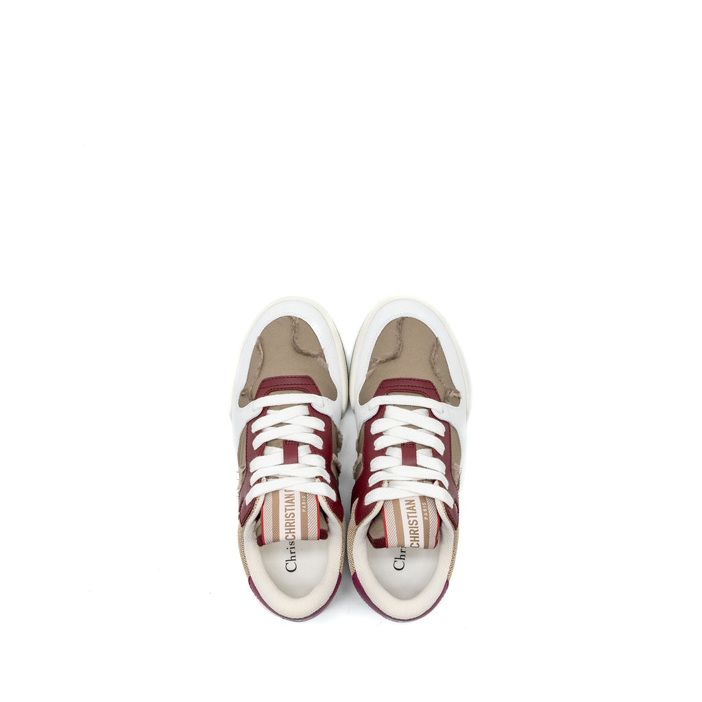 Dior Size 35 Dior Travel Sneaker Leather/Nylon Dark Nut/Multicolour