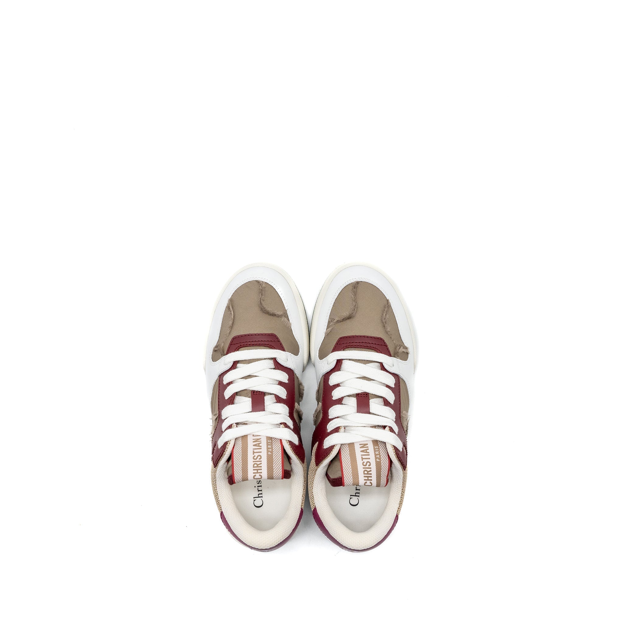 Dior Size 35 Dior Travel Sneaker Leather/Nylon Dark Nut/Multicolour