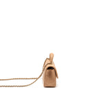 Chanel Top Handle Mini Rectangular Lambskin Beige LGHW (Microchip)