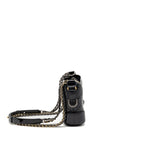 Chanel Small Gabrielle Hobo Bag Aged Calfskin Black Multicoloured Hardware (microchip)
