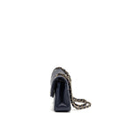 Chanel Small Classic Double Flap Bag Caviar Navy GHW (microchip)
