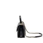 Chanel Top Handle Trendy CC Flap Bag Lambskin Black LGHW