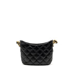 Chanel 22k Hobo Shoulder Bag Lambskin Black GHW