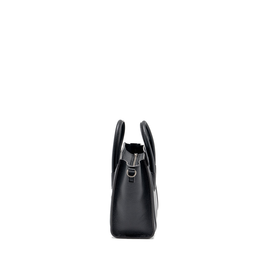 Celine nano luggage bag calfskin black