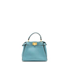 Fendi Mini Peekaboo Bag Calfskin Blue GHW