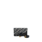 Dior Saddle Belt Pouch Blue Oblique Jacquard Canvas GHW