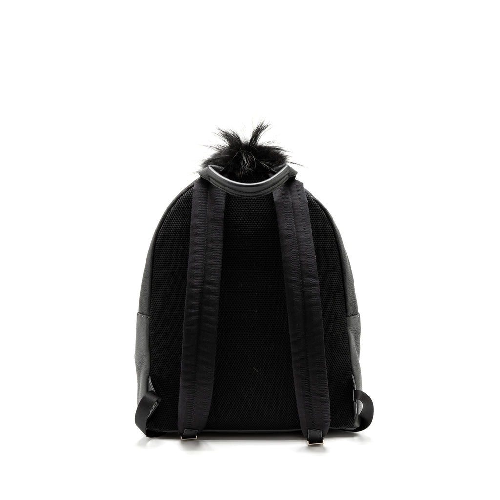 Fendi Large Backpack Calfskin/Fur/Crocodile Black/Multicolour SHW