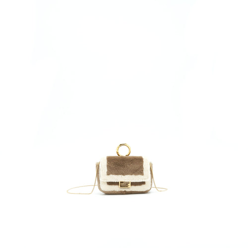FENDI Nano Baguette Brown Mink Charm