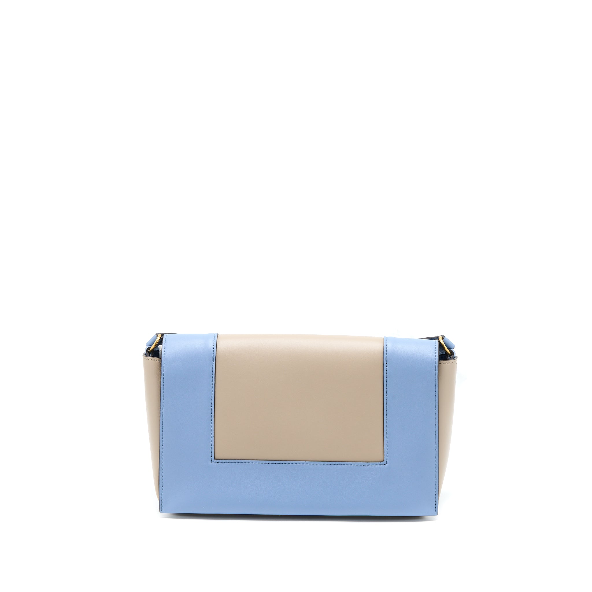 Celine Medium Frame Bag Multicolour Blue/Light Taupe