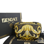 FENDI X Versace FF Baroque Nylon Belt Bag Gold