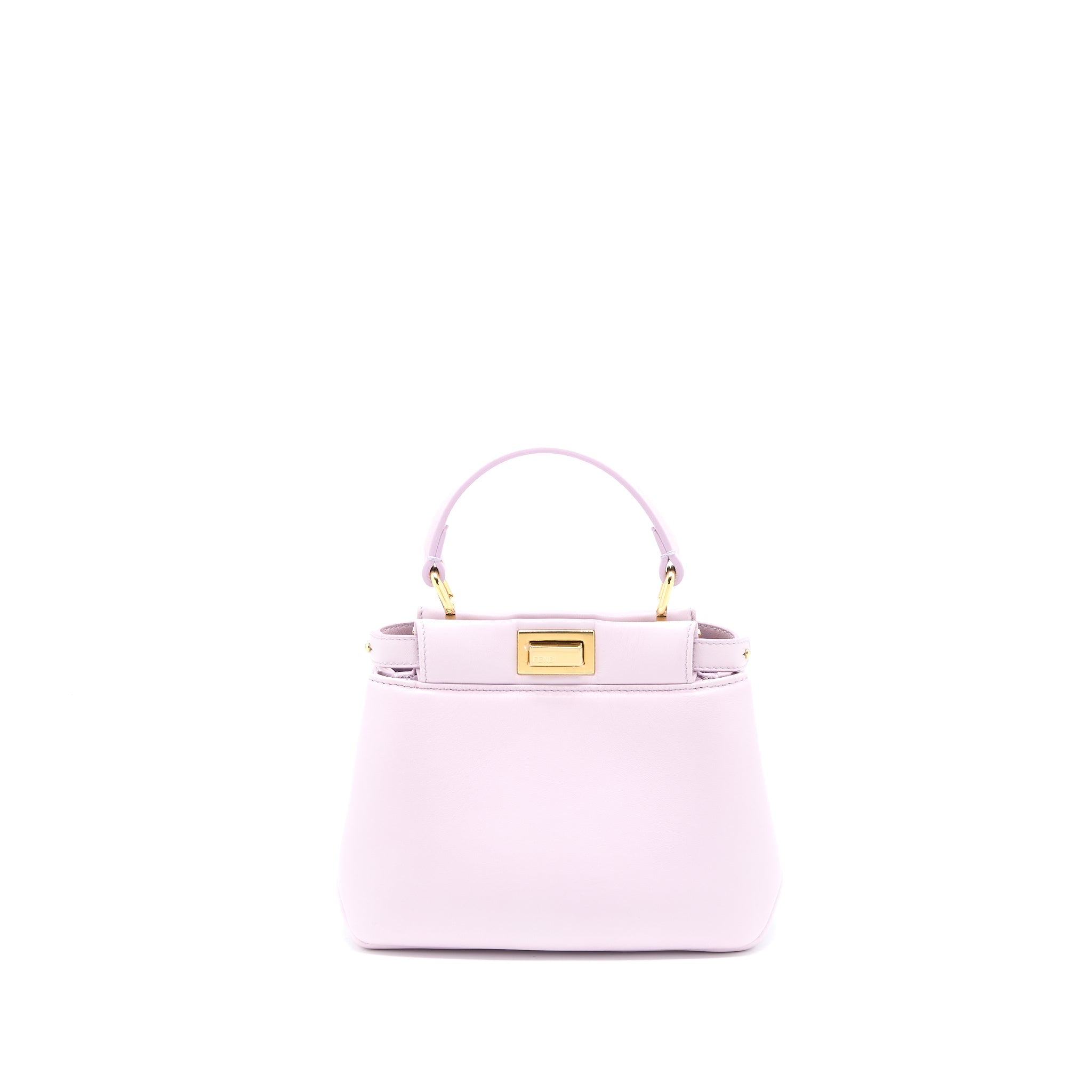 Fendi Peekaboo Iconic XS Nappa Light Purple GHW