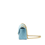 Chanel Mini 2.55 Reissue Flap Bag Light Blue Calfskin GHW