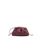 Bottega Veneta Mini Pouch Calfskin Dark Red