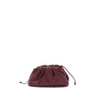 Bottega Veneta Mini Pouch Calfskin Dark Red