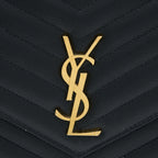 Saint Laurent/YSL Envelop Clutch Grained Calfskin Black GHW