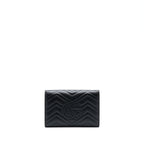 Gucci Marmont Wallet On Chain Black GHW