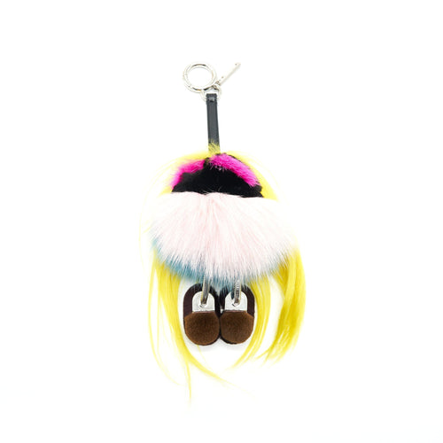 Fendi Multicolor Monster Fur Bag Charm