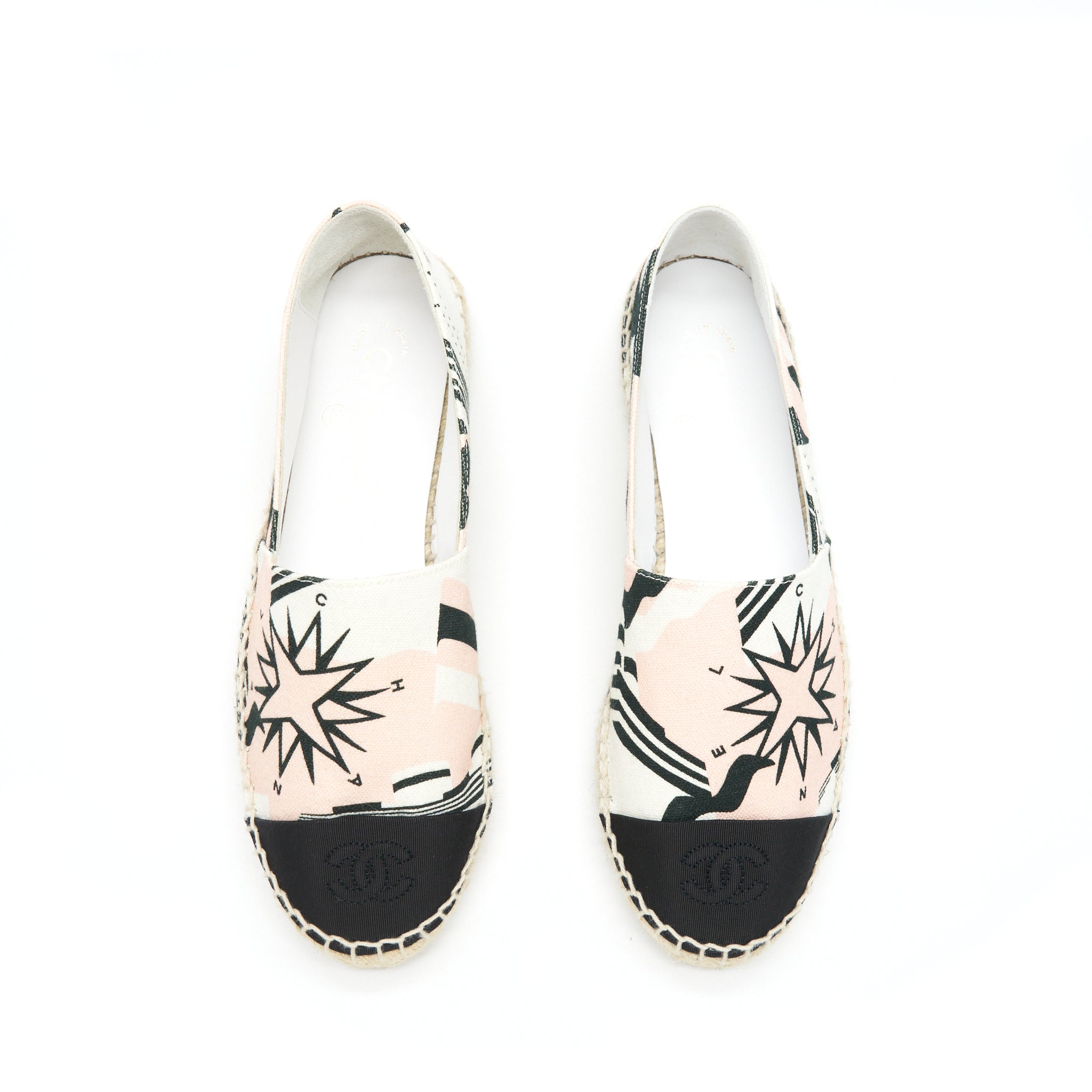 Chanel Size 36 Espadrilles Pink / Black