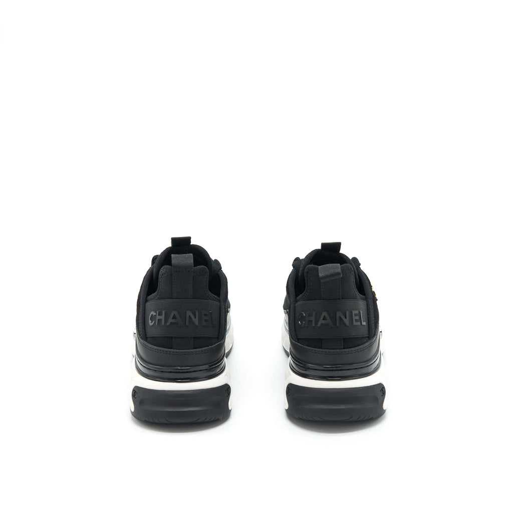 Chanel Size 36.5 Sport Trail Sneakers Black/White