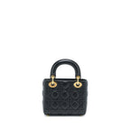 Dior Mini Lady Dior Lambskin Black GHW